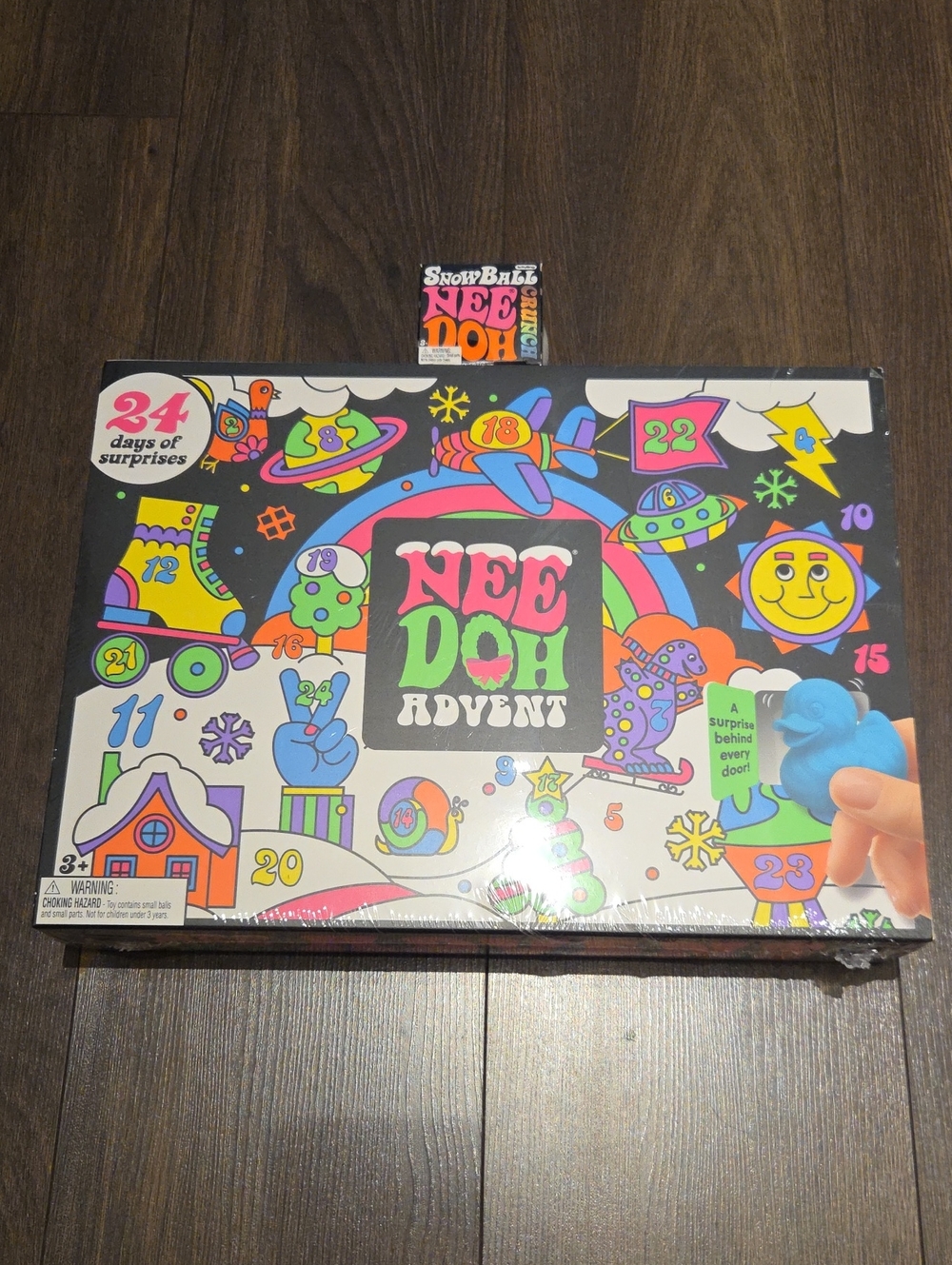 Needoh Advent Calendar Bundle Snowball Crunch Snow Nee Doh Schylling Snow Ball